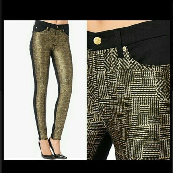 💥HOT ITEM💥 7 For All Mankind x Mahlia Kent Egyptian Gold Jaguar Jeans
